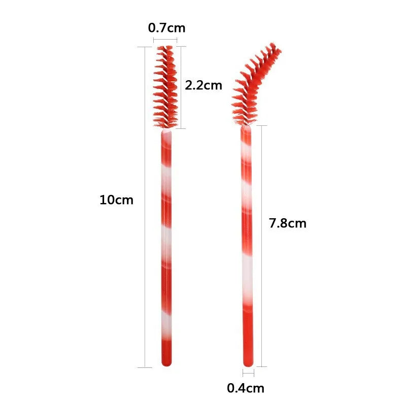 Disposable Eyelash & Eyebrow Brush Set - Makeup Spoolies & Mascara Wands