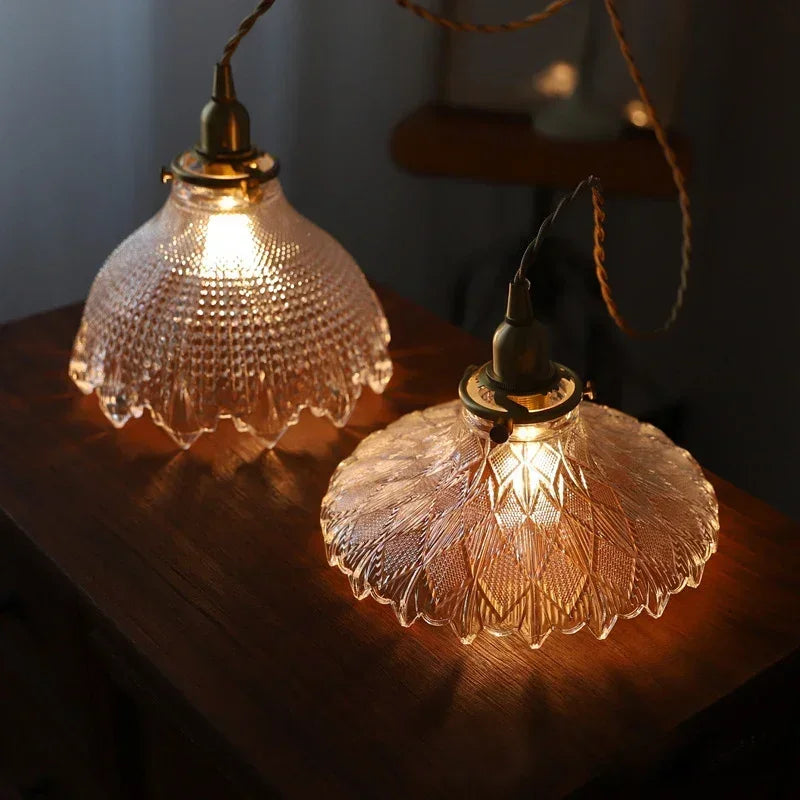 Modern Glass Pendant Light for Kitchen and Dining Room - LED Chandelier for Bedroom & Cafe