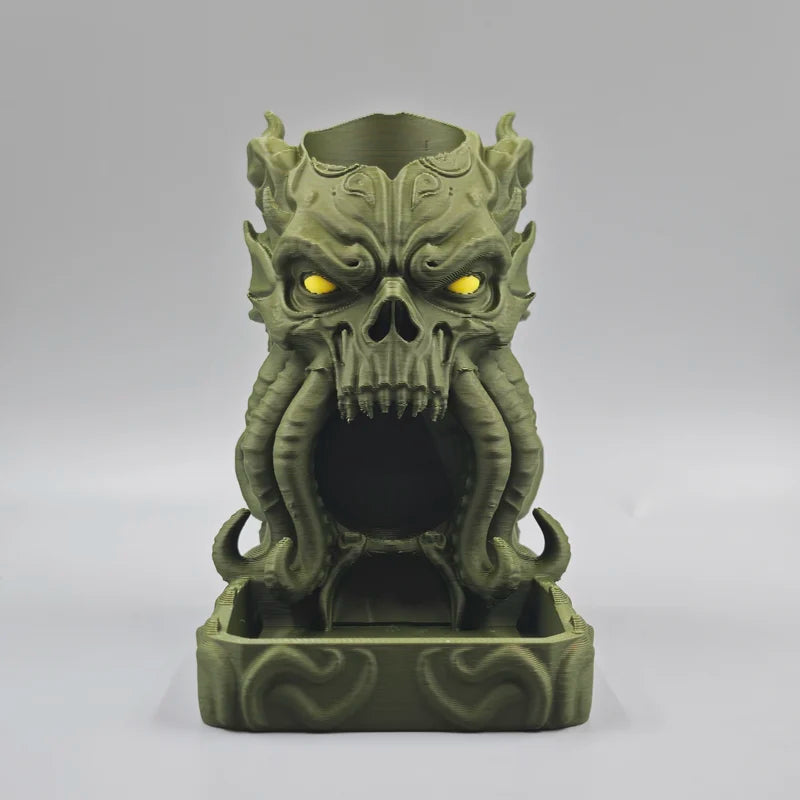 Cthulhu Dice Tower Decorative Ornament for TTRPG, Desk Decor, Dark Nautical Style