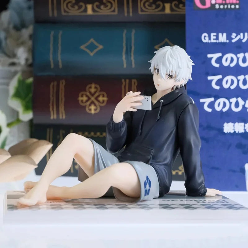 Blue Lock Action Figures Nagi Seishiro Anime Sitting Figurine PVC Collectible Model Kids Toy