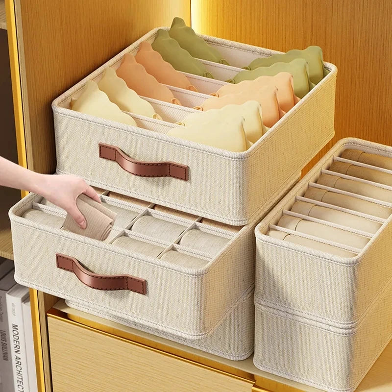 Clothes Storage Box Drawer Organizer for Socks, Underwear, Ties & Accessories
