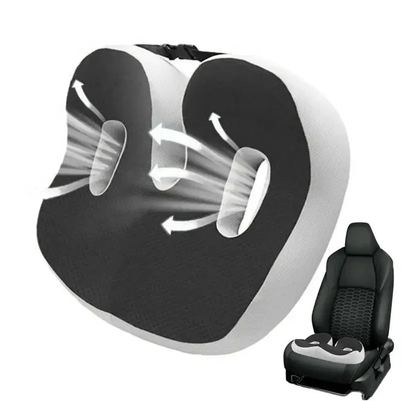 Orthopedic Memory Foam Seat Cushion for Tailbone Sciatica Back Pain Relief - Prostate Support, Comfort for Chair or Car