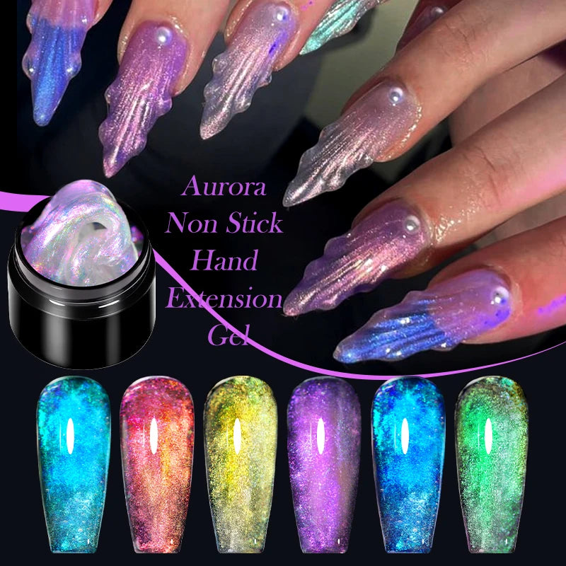 Non-Stick Nail Extension Gel Polish Kit - 7ml UV & LED Soak Off Art