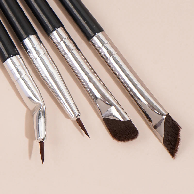 Professional 4-Piece Eye Makeup Brush Set for Eyeshadow Eyebrow & Eyeliner