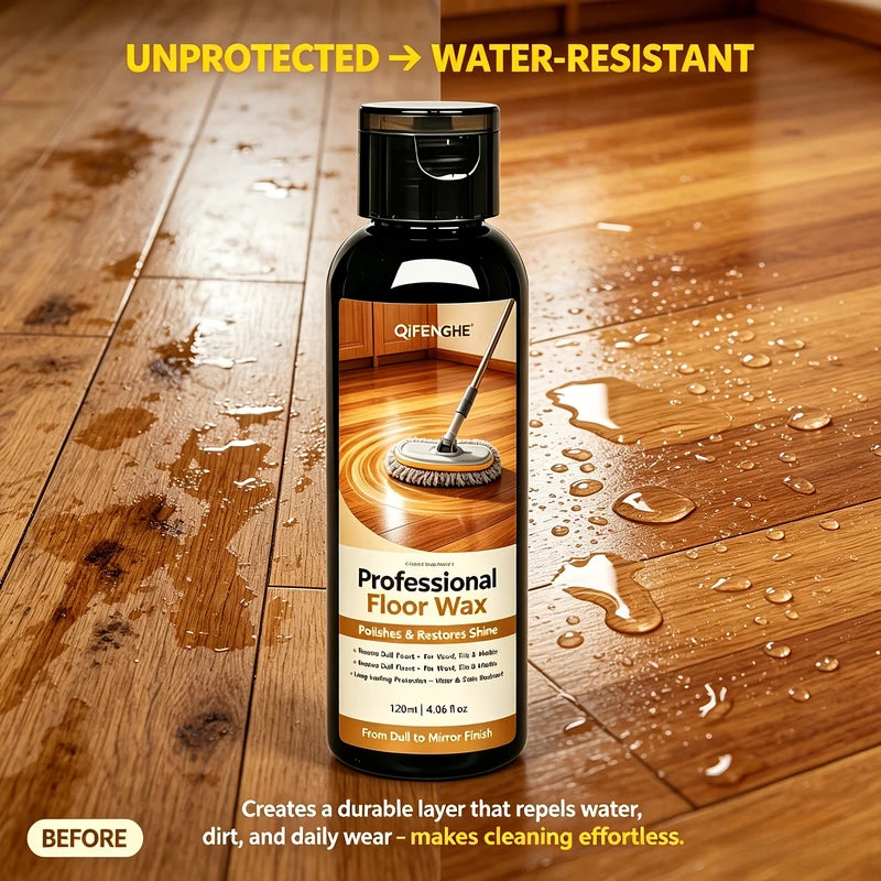 Floor Polishing Wax for Mirror Shine & Scratch Removal - Tile & Marble Renovation