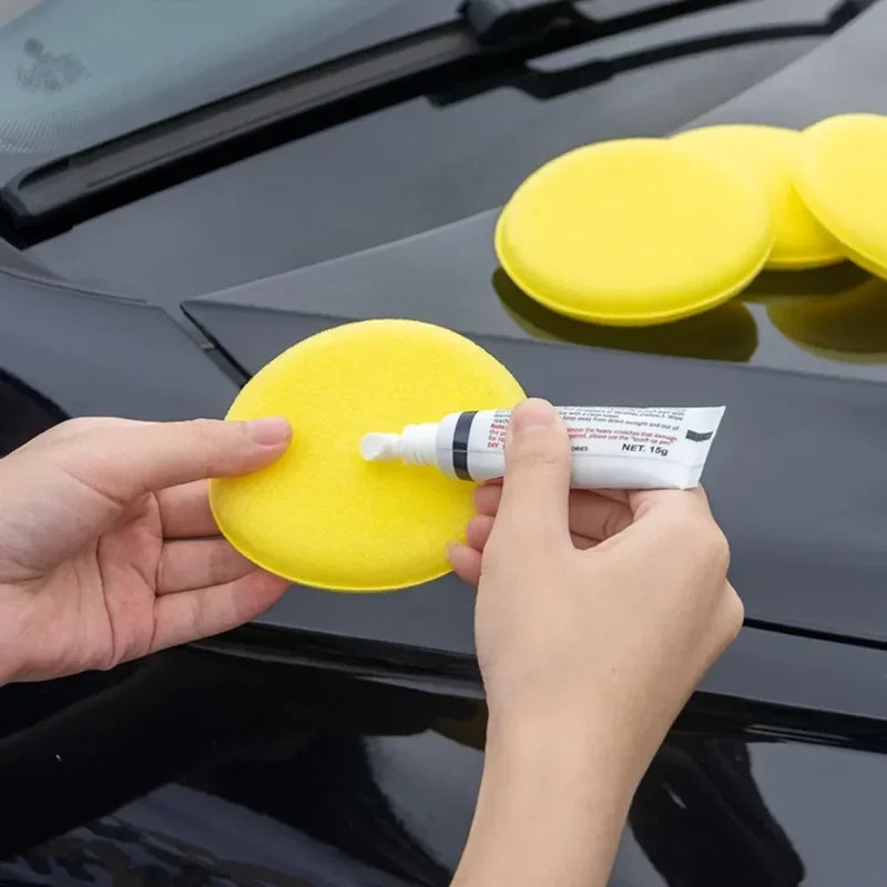 Car Waxing Foam Polish Sponges Set for Detailing & Cleaning