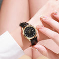 Luxury Women's Quartz Watch Waterproof Date Leather Strap - Multiple Colors