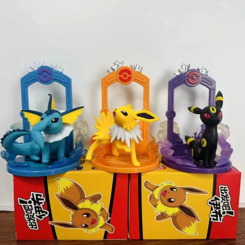 Pokemon Eeveelution Action Figure Set - Collectible PVC Toy Gift for Kids