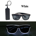 Luminous LED Glasses Neon Light Decoration for Nightclub DJ Dance Rave Costume