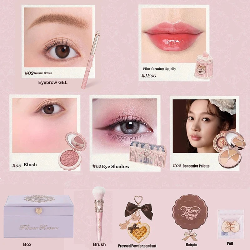 Professional Makeup Kit with Mirror and Gift Set for Women - All Variants Included