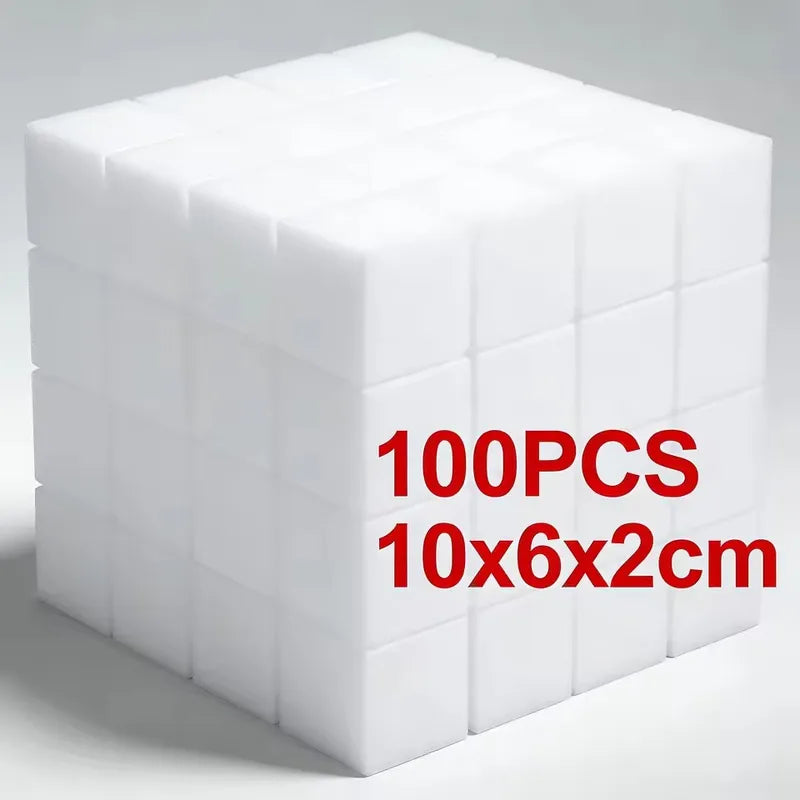 50/100Pcs Magic Melamine Foam Sponges Cleaning Scrubbers for Kitchen & Bathroom
