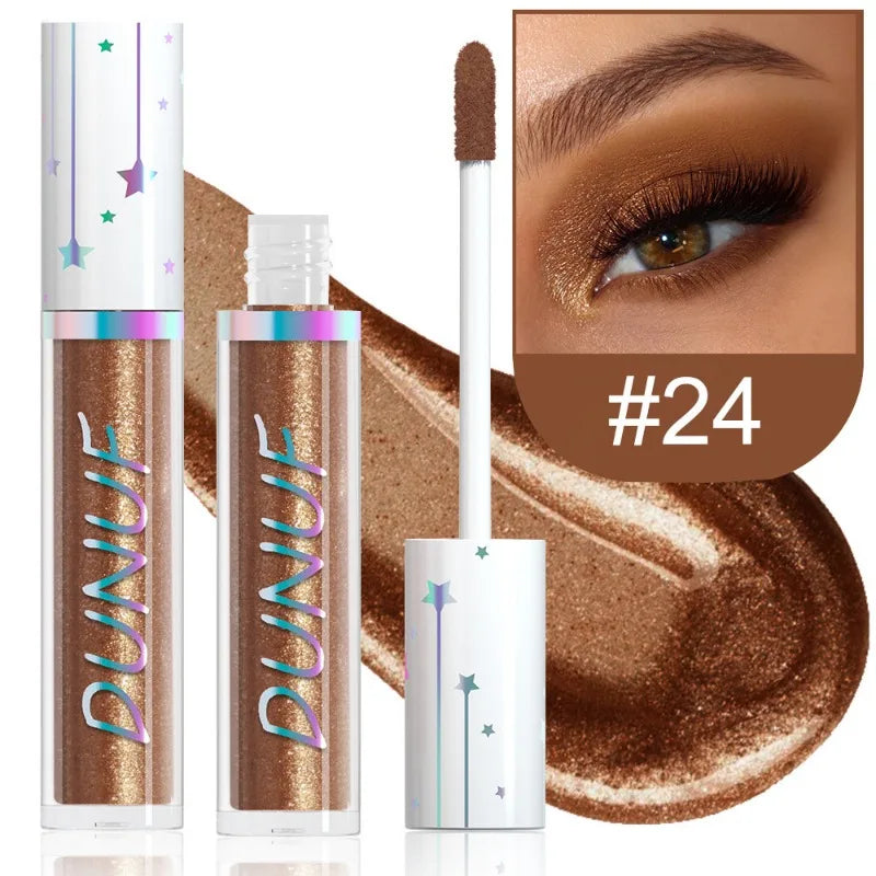 24-Color Liquid Eyeshadow Stick Metallic Glitter Waterproof Stage Makeup