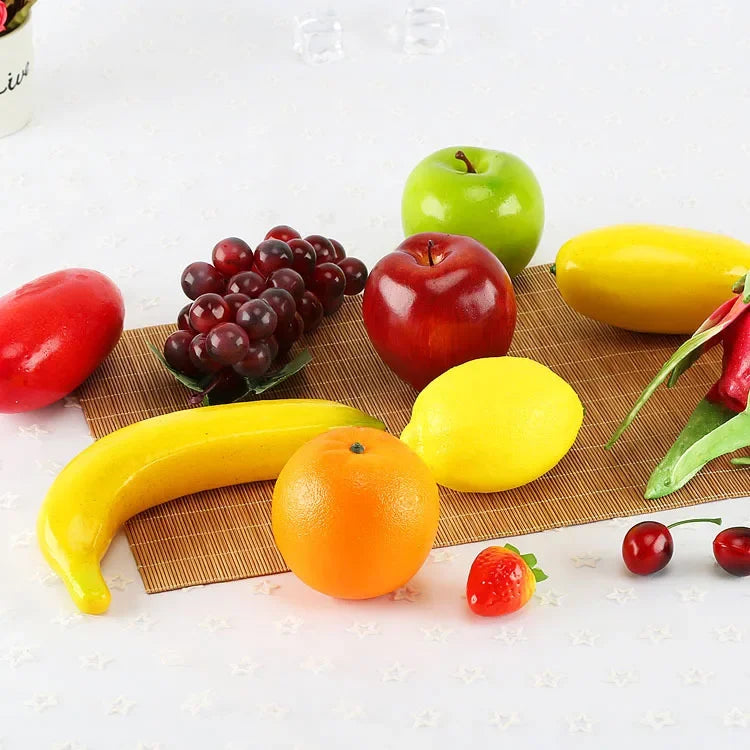 Artificial Banana Food Props Set - 10pcs 20cm Food Craft & Photography Decor