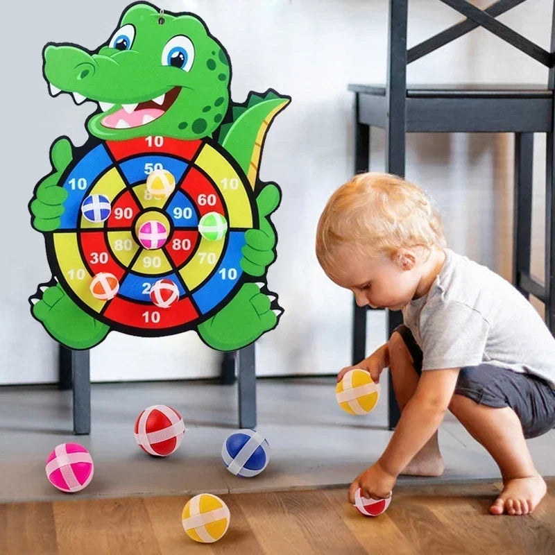 Kids Educational Dart Board with Sticky Balls Indoor Toy Montessori Game for Children