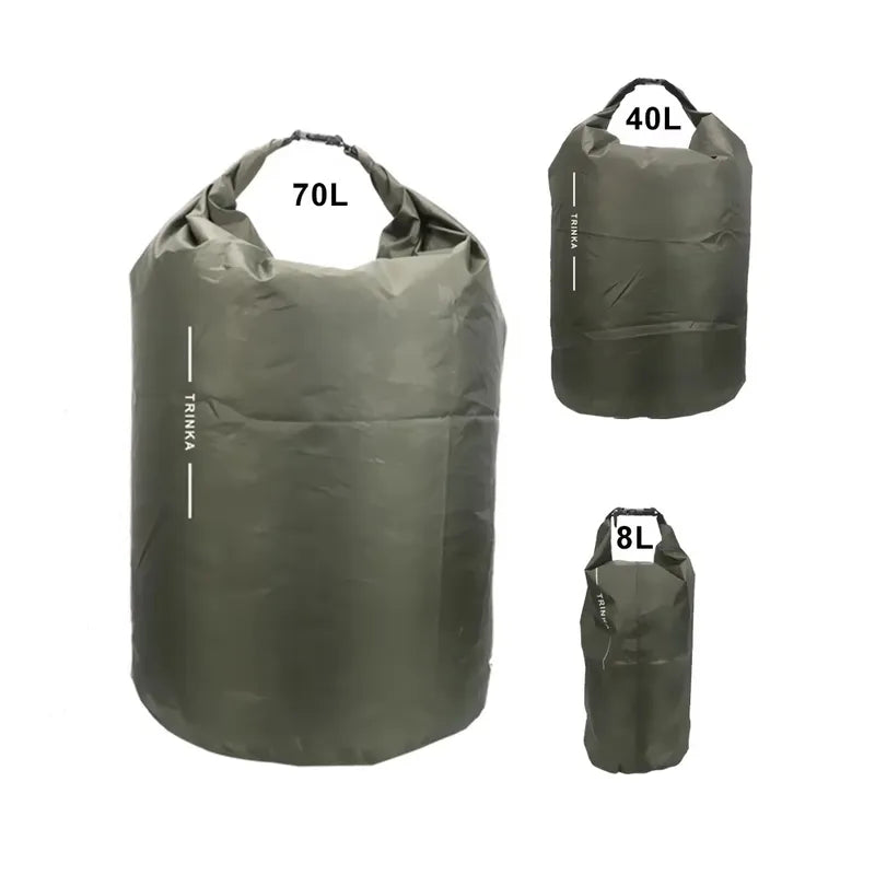 Dry Storage Bags for Kayaking Canoeing and Rowing 8L 40L 70L Waterproof Outdoor