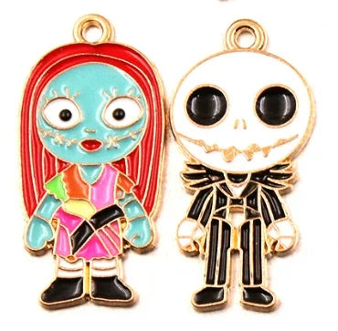 10 pcs Enamel Halloween Charms for Jewelry Making Necklaces Earrings Bracelets DIY Crafts