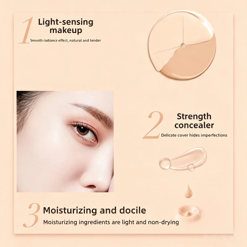 7-Piece Makeup Gift Set for Women - Full Face Cosmetic Kit with Foundation Mascara Lipstick & Eyeliner