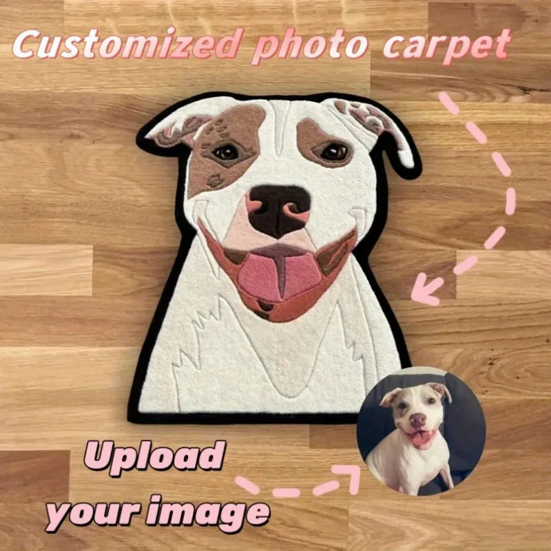 Personalized Photo Rug with Custom Image - Non-Slip Home Mat for Entryway & Pet-Friendly