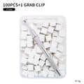 100 Pcs Nail Art Sponge Set with Grabbing Pen for Gradient & DIY Manicure