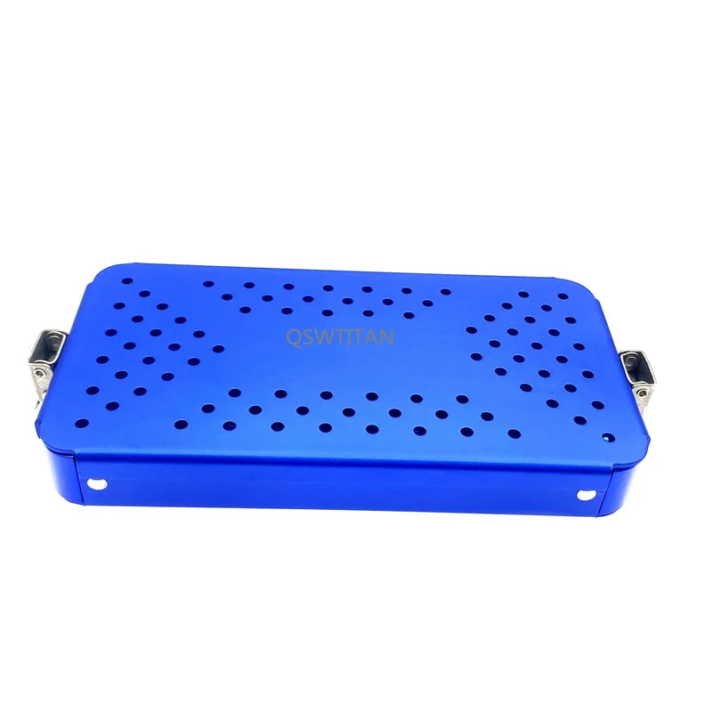 Dental & Surgical Aluminum Sterilization Tray Case with Silicone Pad - Single Level