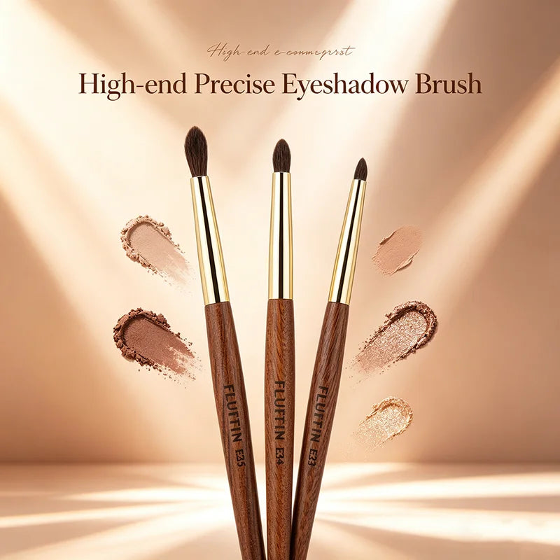 Precise Crease Eyeshadow Brush - Horse Hair, Small Blending & Smudge Makeup Tool