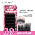 Self Fan Flowering Eyelash Extensions - Mega Volume, Handmade, Professional - 10 Cases