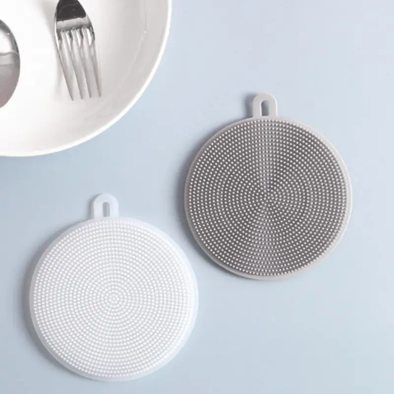 Silicone Dishwashing Brush Multi-Functional Kitchen Sponge & Utensil Cleaner