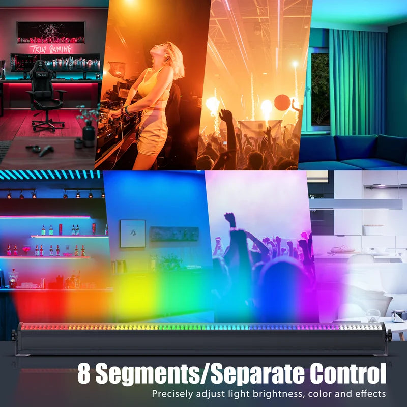 LED Wall Wash Light 252 RGB DMX Stage Lighting for DJ Concert Wedding