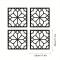 Industrial Carved Metal Wall Art - Leaves Rustic Iron Sculpture for Home & Entryway