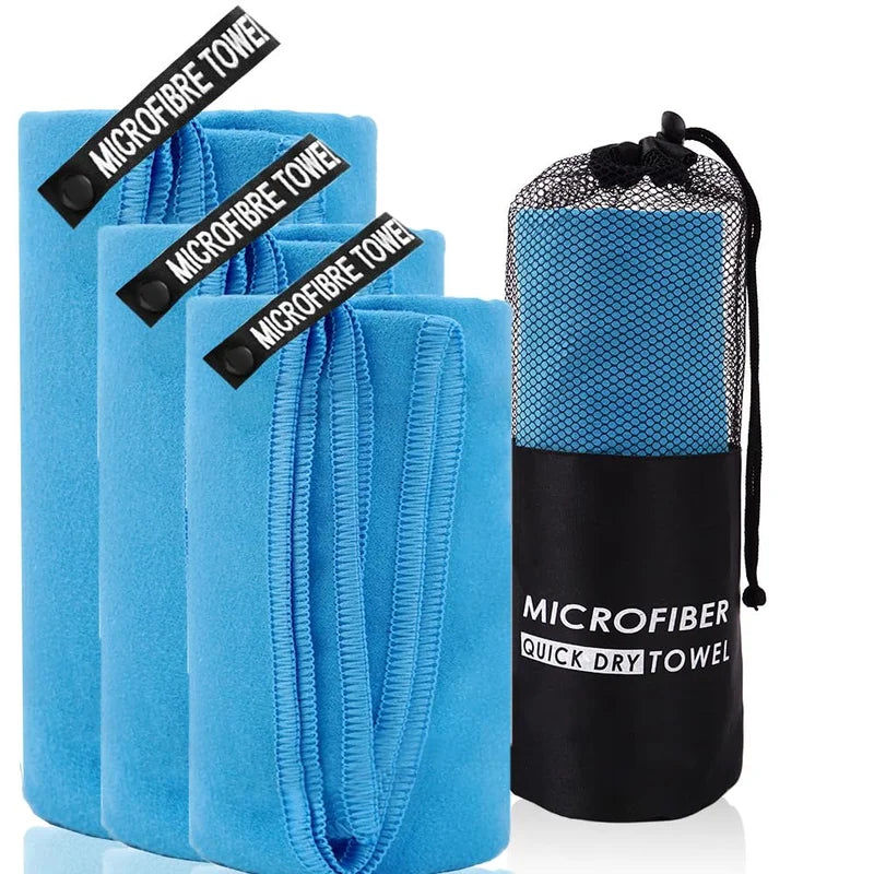 Quick-Drying Microfiber Bath Towel - Highly Absorbent, Odor-Free, Versatile for Bathroom, Gym, Pool