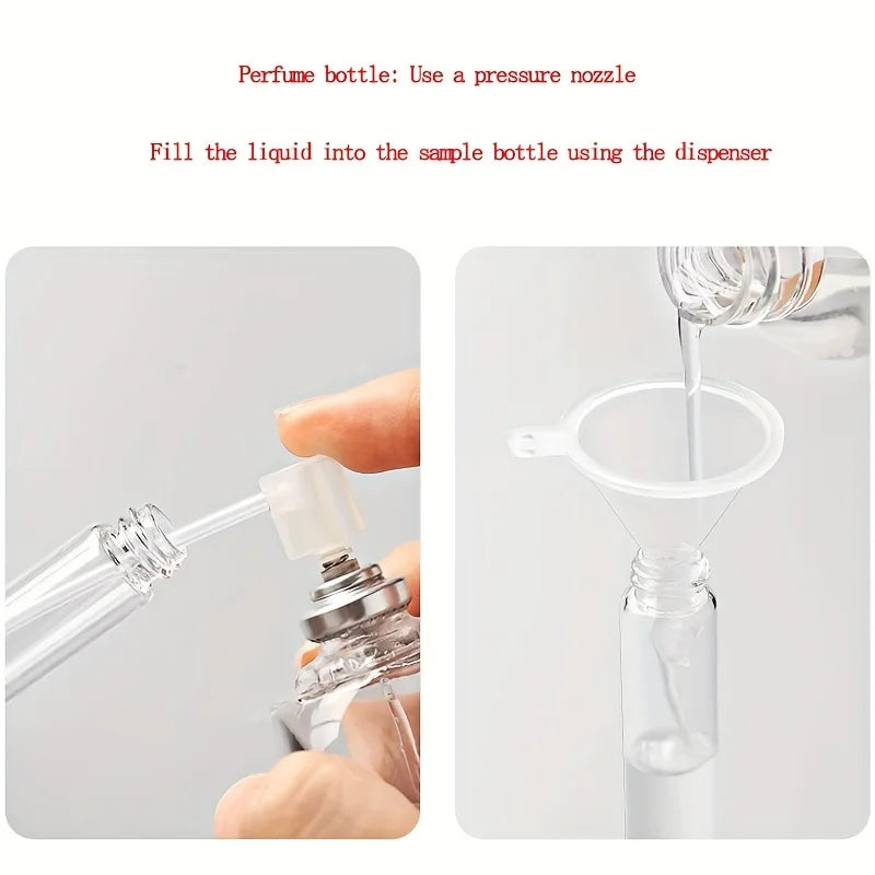 30pcs Glass Spray Bottles Set with Accessories - Refillable Travel Containers