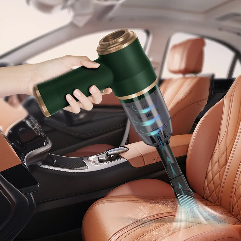 Portable Car Vacuum Cleaner with Long Battery Life - Powerful Handheld Auto Cleaner