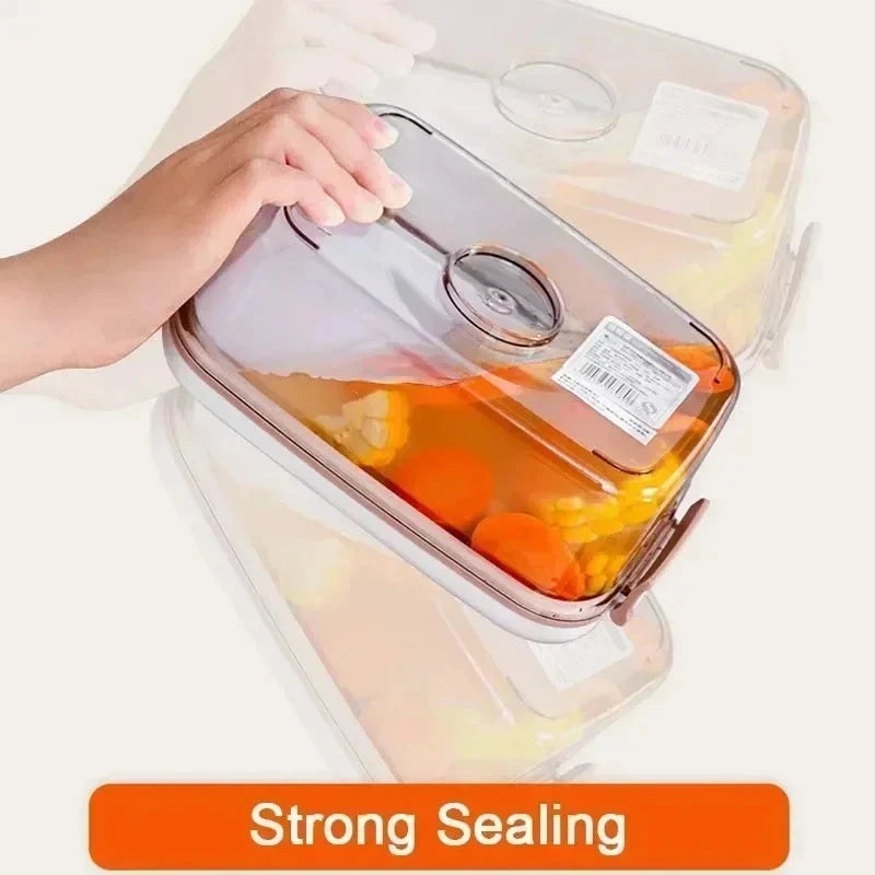 Large Capacity Food Vacuum Storage Container with Pump - Sealed Kitchen Fresh-Keeping Box