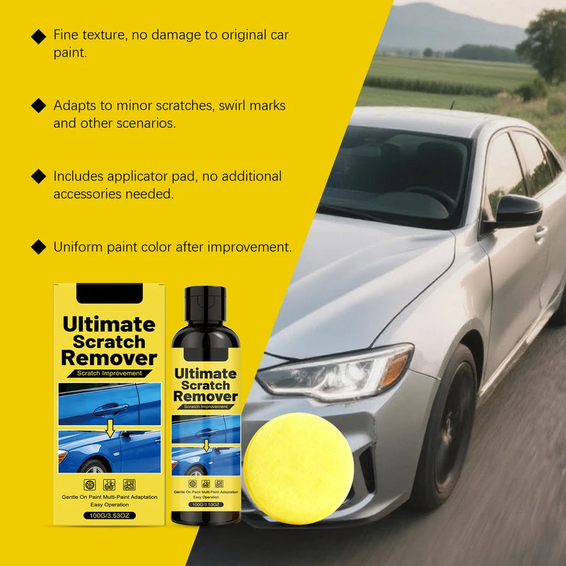 Car Scratch Remover Kit 100g Paint Swirl Polish Wax for Auto Detailing