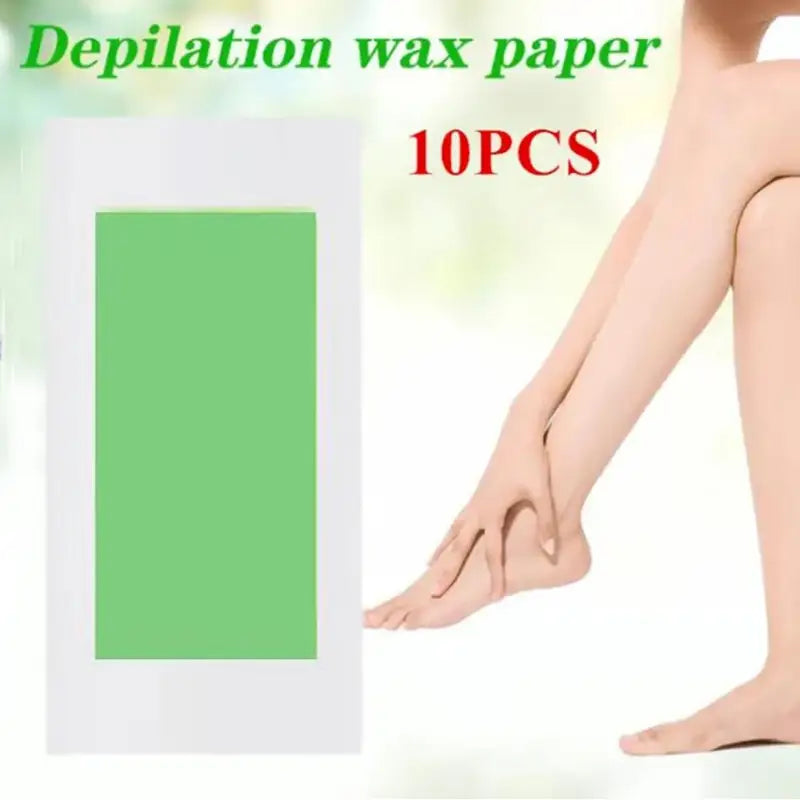 10pcs Double Sided Cold Wax Strips for Hair Removal - Gentle & Fast Depilation