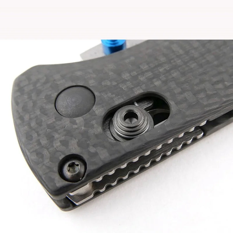 Folding Pocket Knife with Carbon Fiber Handle and Drop-Point Blade - Outdoor Survival Tool