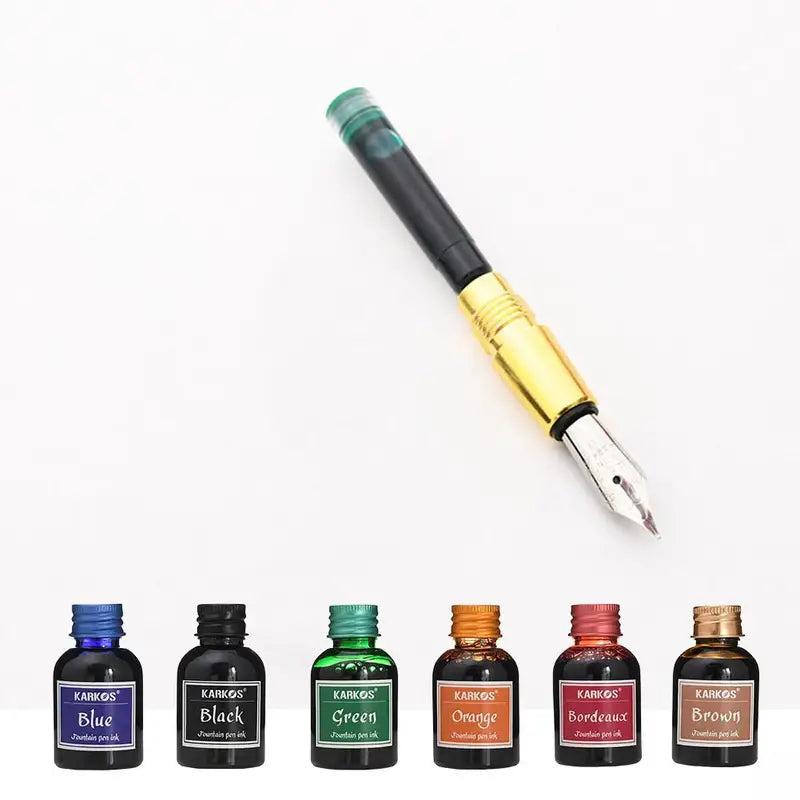 Colorful Fountain Pen Ink Refill - 20/30/70ml for Calligraphy & Writing