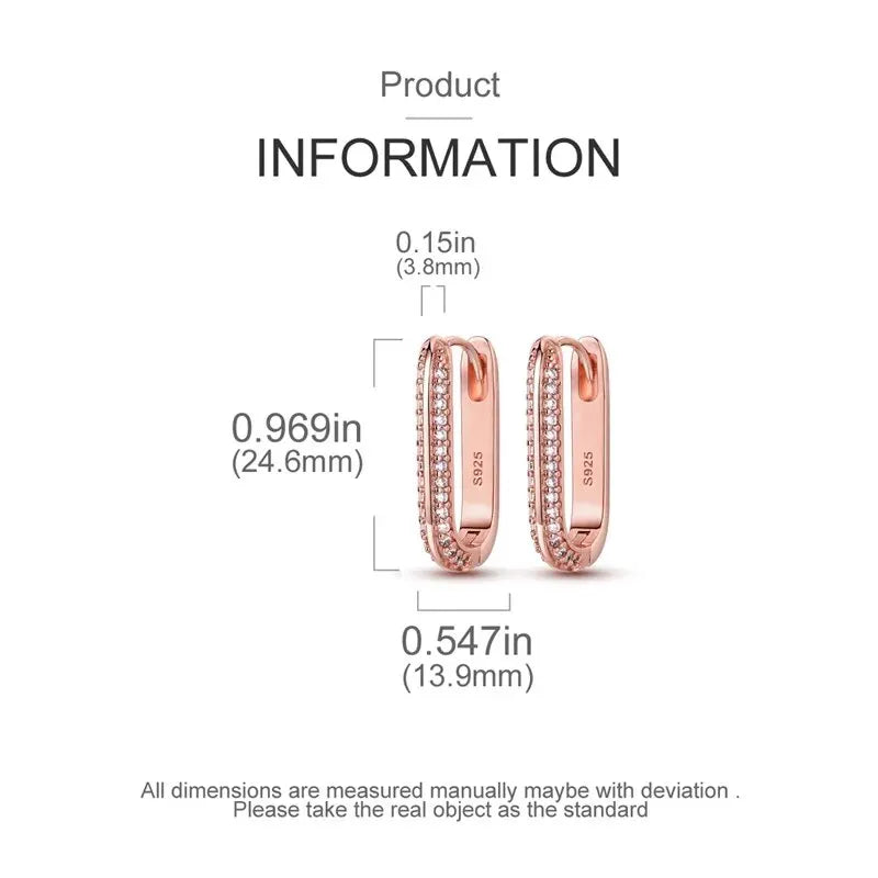 Sterling Silver Heart Hoop Earrings with Zircon CZ Infinity Love for Women