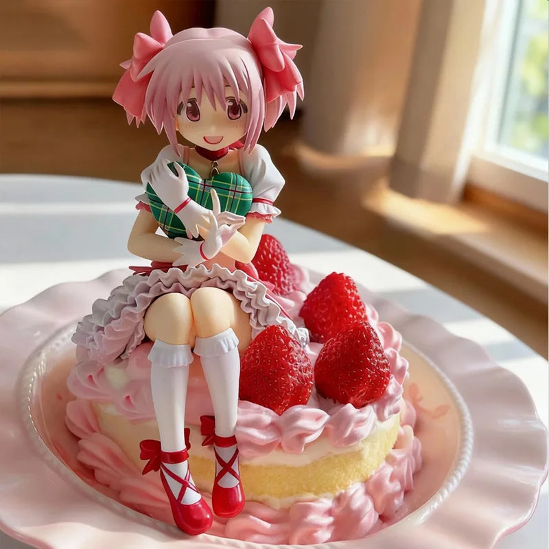 Anime Girl Collectible Figure - Madoka Kaname Noodle Stopper Model, Desktop Decoration