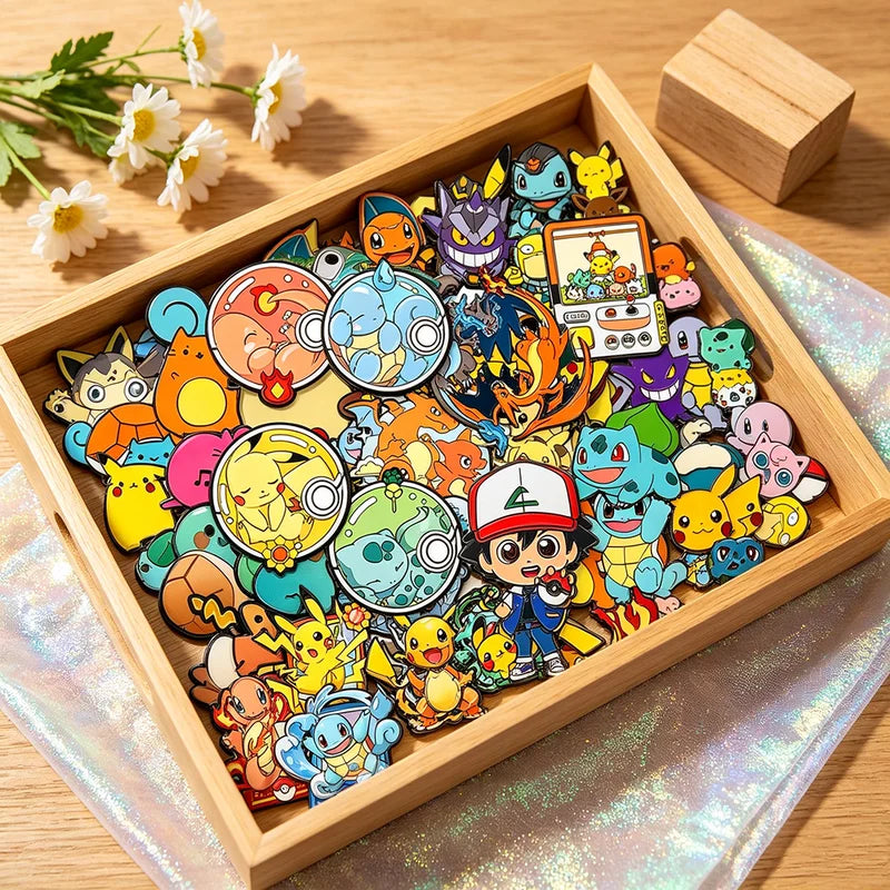 Set of 4-20 Mixed Monster Enamel Lapel Pins Kawaii Cartoon Elf Brooches Party Gift
