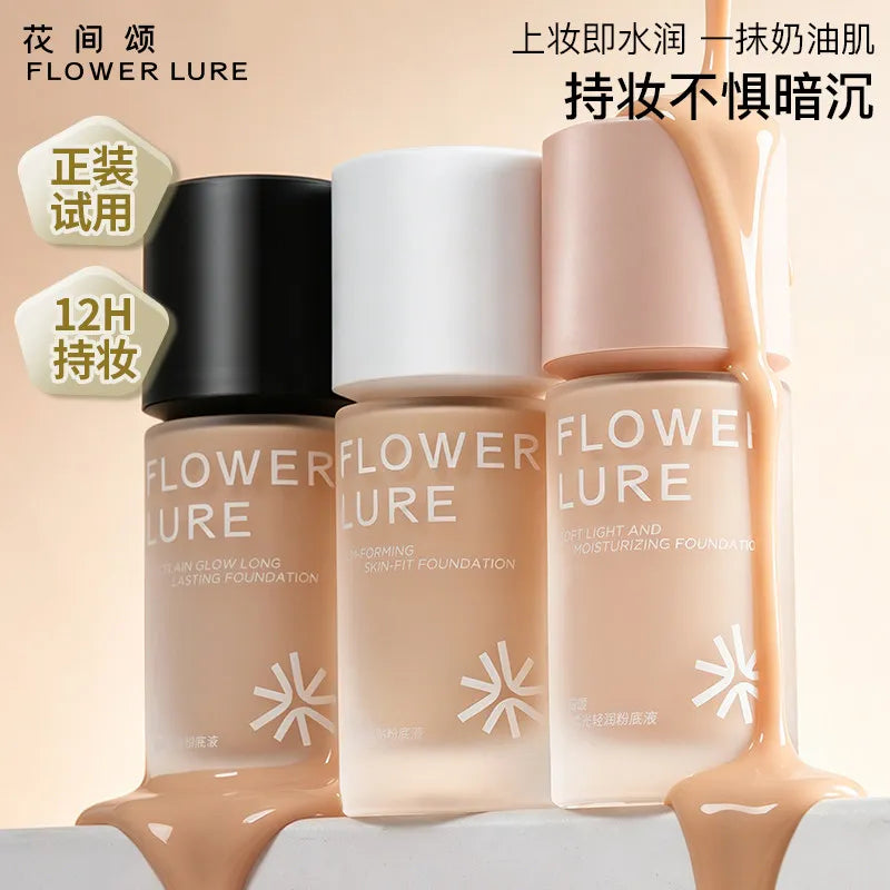 Lightweight Buildable Foundation & Concealer BB Cream - Long-Lasting Oil-Control Liquid Makeup