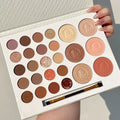 26-Color Eyeshadow Palette with Highlighters & Blush - Long Lasting Matte Makeup Kit