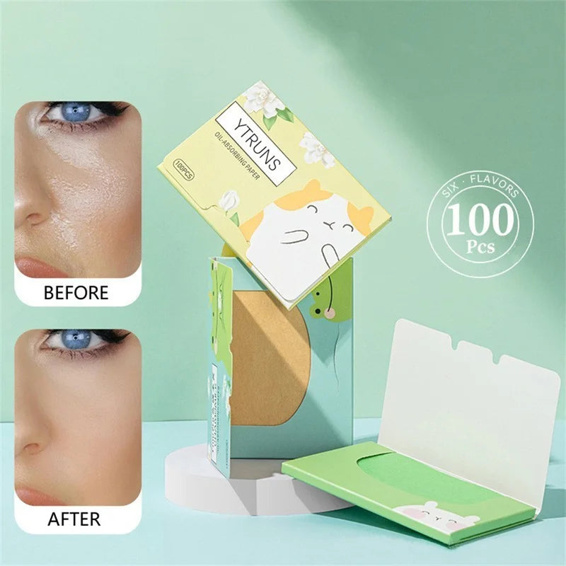 Fragrance Oil Absorbing Paper 100pcs Box for Face Oil & Skin Care
