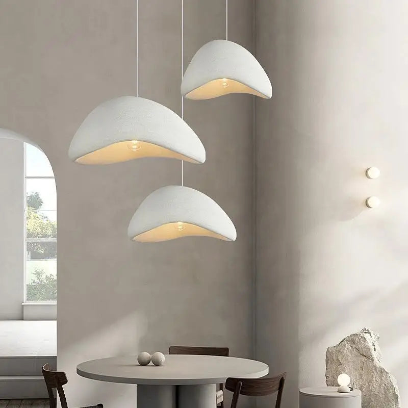 Nordic Wabi Sabi Style Pendant Light - E27 Chandelier for Dining & Bedroom