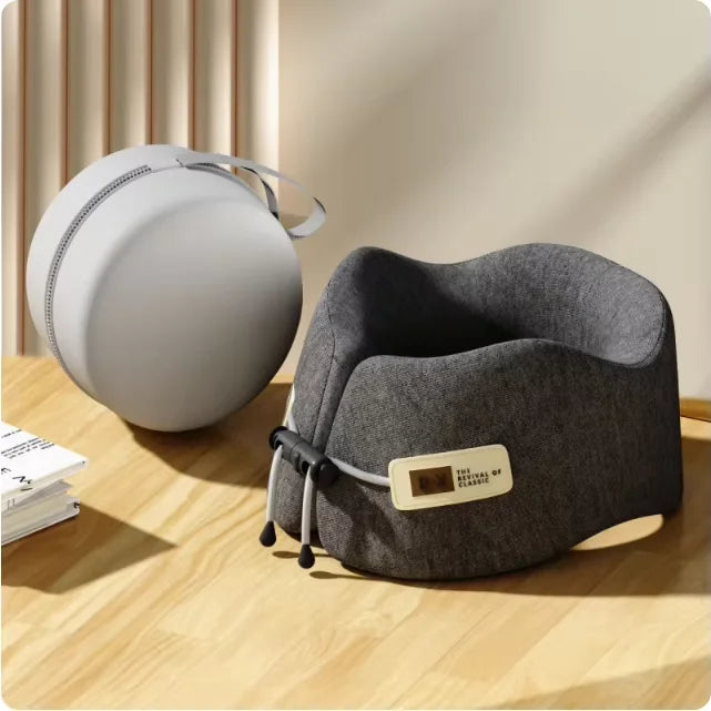Memory Foam U-Shaped Travel Neck Pillow Support for Airplanes & Road Trips