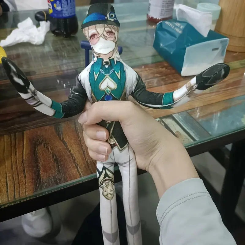Anime Cosplay Stuffed Doll with Wire Skeleton - Honkai Star Rail Toy, 28cm Tall, Multiple Colors