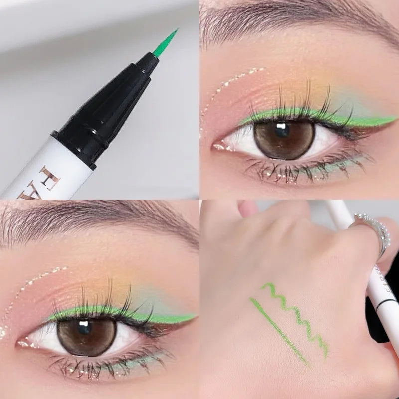 Waterproof Colorful Liquid Eyeliner Pen - Lasting, Quick-Dry, Easy To Use
