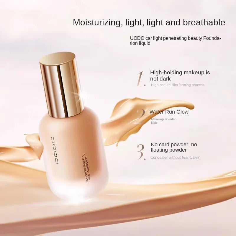 Hydrating Liquid Foundation for Dry Skin, Long Lasting & Waterproof - Full Coverage Makeup