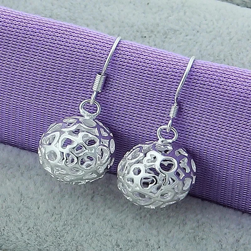 Sterling Silver Hoop Earrings for Women - Round Circle Jewelry, Wedding & Engagement Charm