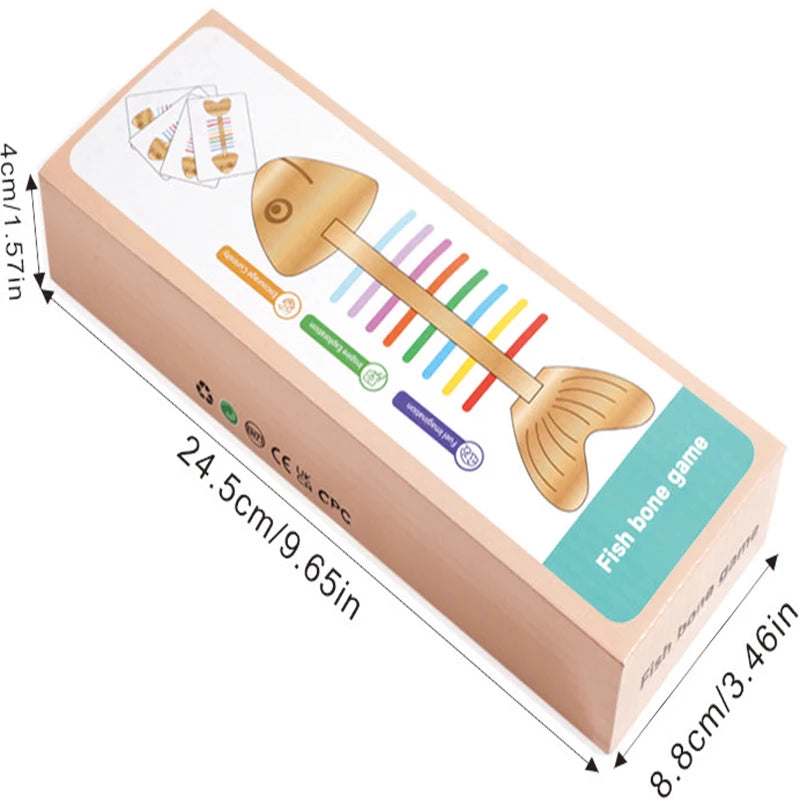 Montessori Color Matching Sensory Wooden Balance Stick Educational Toy for Kids